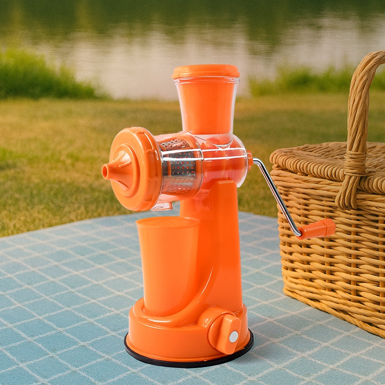 Manual Fruit Vegetable Juicer with Juice Cup and Waste Collector Manual Fruit Vegetable Juicer with Juice Cup and Waste Collector